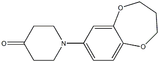1-(3,4-dihydro-2H-1,5-benzodioxepin-7-yl)piperidin-4-one Structure