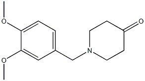 1-(3,4-dimethoxybenzyl)piperidin-4-one 结构式