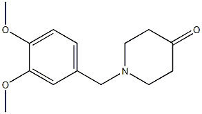 1-(3,4-dimethoxybenzyl)piperidin-4-one,,结构式