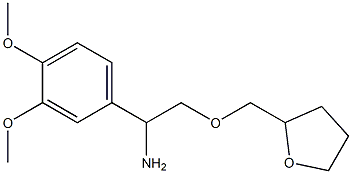 1-(3,4-dimethoxyphenyl)-2-(oxolan-2-ylmethoxy)ethan-1-amine 化学構造式