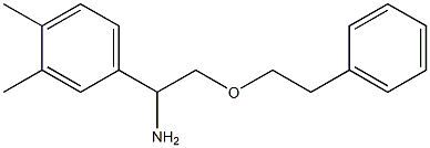 1-(3,4-dimethylphenyl)-2-(2-phenylethoxy)ethan-1-amine 结构式