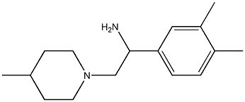 1-(3,4-dimethylphenyl)-2-(4-methylpiperidin-1-yl)ethan-1-amine