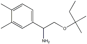 1-(3,4-dimethylphenyl)-2-[(2-methylbutan-2-yl)oxy]ethan-1-amine 结构式