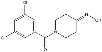 1-(3,5-dichlorobenzoyl)piperidin-4-one oxime 化学構造式