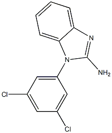 1-(3,5-dichlorophenyl)-1H-1,3-benzodiazol-2-amine 化学構造式