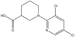 1-(3,5-dichloropyridin-2-yl)piperidine-3-carboxylic acid,,结构式