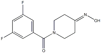 1-(3,5-difluorobenzoyl)piperidin-4-one oxime,,结构式
