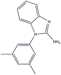 1-(3,5-dimethylphenyl)-1H-1,3-benzodiazol-2-amine,,结构式
