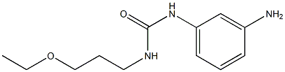 1-(3-aminophenyl)-3-(3-ethoxypropyl)urea 化学構造式