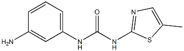 1-(3-aminophenyl)-3-(5-methyl-1,3-thiazol-2-yl)urea Structure