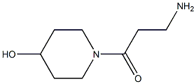 1-(3-aminopropanoyl)piperidin-4-ol Structure