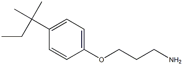 1-(3-aminopropoxy)-4-(2-methylbutan-2-yl)benzene 结构式
