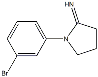 1-(3-bromophenyl)pyrrolidin-2-imine Structure