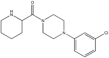 1-(3-chlorophenyl)-4-(piperidin-2-ylcarbonyl)piperazine