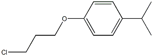 1-(3-chloropropoxy)-4-(propan-2-yl)benzene,,结构式