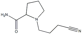 1-(3-cyanopropyl)pyrrolidine-2-carboxamide,,结构式