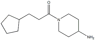 1-(3-cyclopentylpropanoyl)piperidin-4-amine Structure