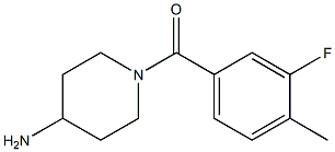 1-(3-fluoro-4-methylbenzoyl)piperidin-4-amine Structure