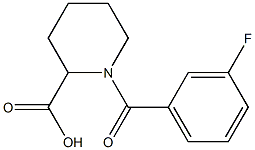 1-(3-fluorobenzoyl)piperidine-2-carboxylic acid