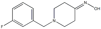 1-(3-fluorobenzyl)piperidin-4-one oxime 结构式