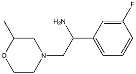 1-(3-fluorophenyl)-2-(2-methylmorpholin-4-yl)ethan-1-amine Struktur