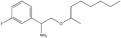1-(3-fluorophenyl)-2-(octan-2-yloxy)ethan-1-amine Struktur