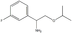 1-(3-fluorophenyl)-2-(propan-2-yloxy)ethan-1-amine 化学構造式