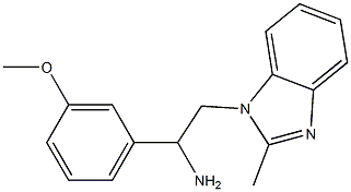 1-(3-methoxyphenyl)-2-(2-methyl-1H-1,3-benzodiazol-1-yl)ethan-1-amine Struktur