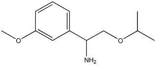 1-(3-methoxyphenyl)-2-(propan-2-yloxy)ethan-1-amine Structure