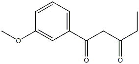 1-(3-methoxyphenyl)pentane-1,3-dione Structure