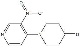 1-(3-nitropyridin-4-yl)piperidin-4-one,,结构式