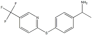 1-(4-{[5-(trifluoromethyl)pyridin-2-yl]sulfanyl}phenyl)ethan-1-amine 结构式