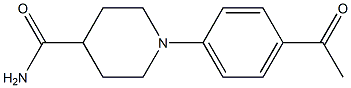 1-(4-acetylphenyl)piperidine-4-carboxamide Structure