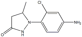 1-(4-amino-2-chlorophenyl)-5-methylpyrazolidin-3-one Structure