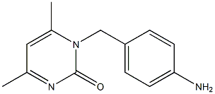 1-(4-aminobenzyl)-4,6-dimethylpyrimidin-2(1H)-one Structure