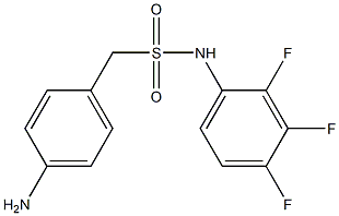 1-(4-aminophenyl)-N-(2,3,4-trifluorophenyl)methanesulfonamide,,结构式