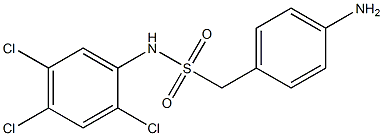 1-(4-aminophenyl)-N-(2,4,5-trichlorophenyl)methanesulfonamide Structure