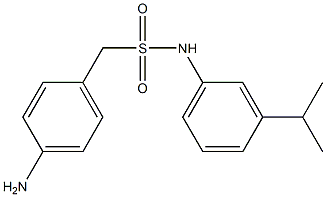 1-(4-aminophenyl)-N-[3-(propan-2-yl)phenyl]methanesulfonamide