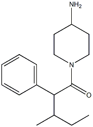 1-(4-aminopiperidin-1-yl)-3-methyl-2-phenylpentan-1-one Struktur