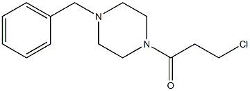 1-(4-benzylpiperazin-1-yl)-3-chloropropan-1-one 化学構造式