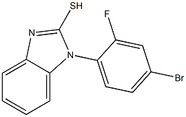 1-(4-bromo-2-fluorophenyl)-1H-1,3-benzodiazole-2-thiol Struktur