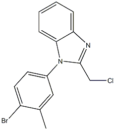 1-(4-bromo-3-methylphenyl)-2-(chloromethyl)-1H-1,3-benzodiazole Structure