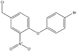 1-(4-bromophenoxy)-4-(chloromethyl)-2-nitrobenzene Struktur