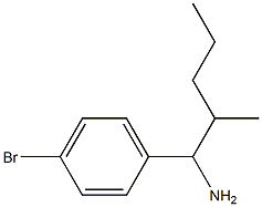 1-(4-bromophenyl)-2-methylpentan-1-amine Struktur