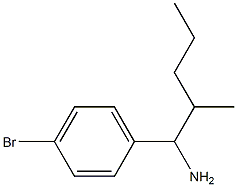 1-(4-bromophenyl)-2-methylpentan-1-amine,,结构式