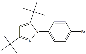 1-(4-bromophenyl)-3,5-di-tert-butyl-1H-pyrazole 化学構造式