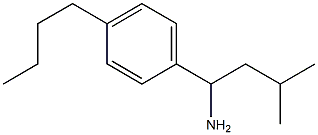 1-(4-butylphenyl)-3-methylbutan-1-amine,,结构式