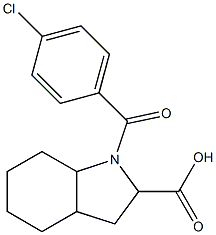 1-(4-chlorobenzoyl)octahydro-1H-indole-2-carboxylic acid