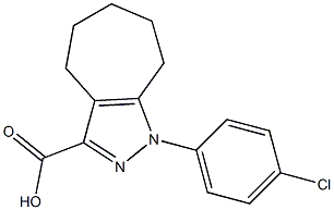 1-(4-chlorophenyl)-1,4,5,6,7,8-hexahydrocyclohepta[c]pyrazole-3-carboxylic acid 结构式