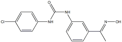 1-(4-chlorophenyl)-3-{3-[1-(hydroxyimino)ethyl]phenyl}urea